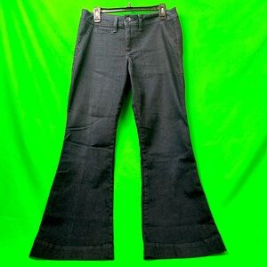 Vintage 17/21 Bell Bottom Low Rise Indigo Denis Pants Jeans Stretchy Fits 32x32